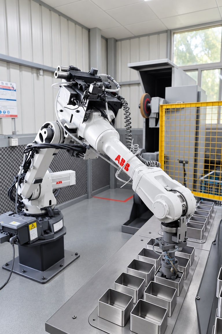 ABB robotic polishing station