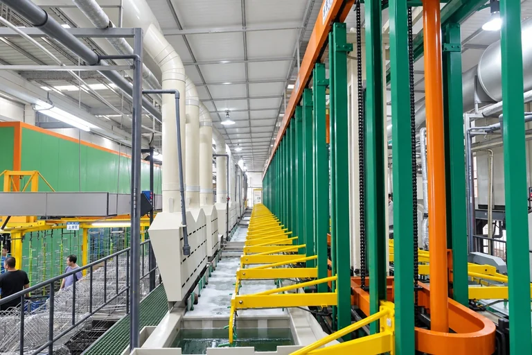 In-house electroplating line