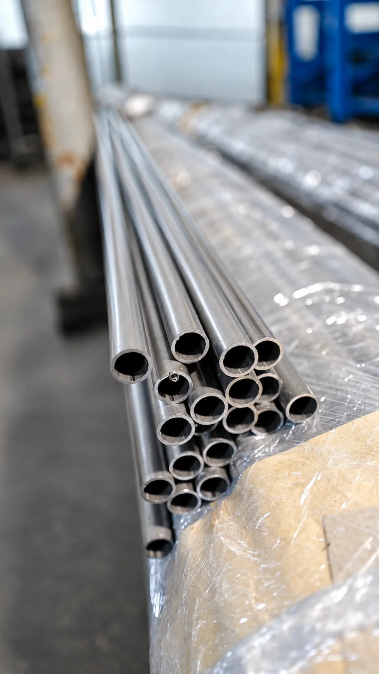 Steel tubing prepared for chair-frame components
