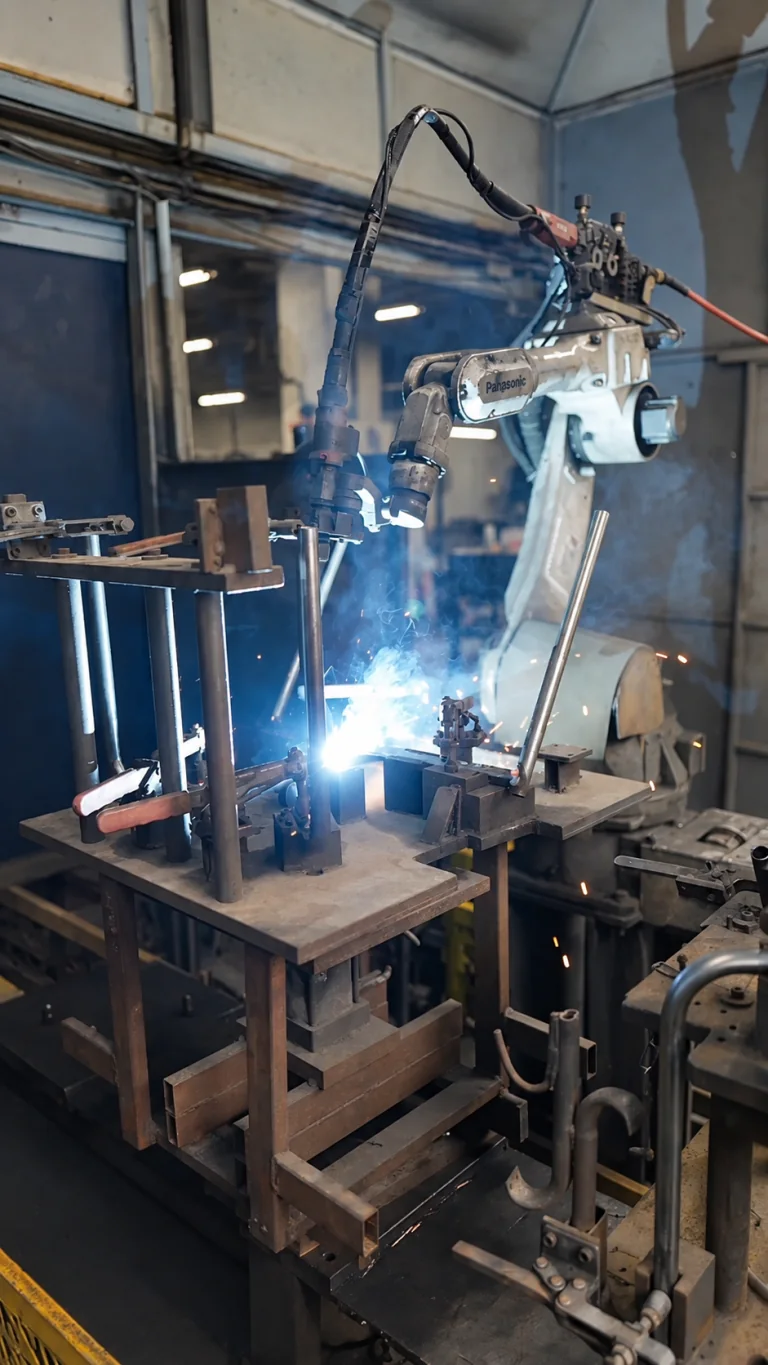 Robotic welding of chair-frame components