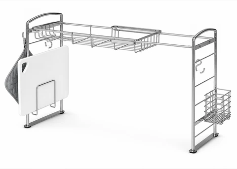 Expandable Over-Sink Dish Rack