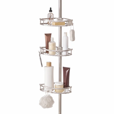 Tension-Pole Shower Organizer