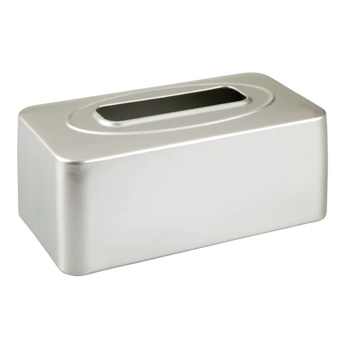 Brushed-Nickel Tissue Box